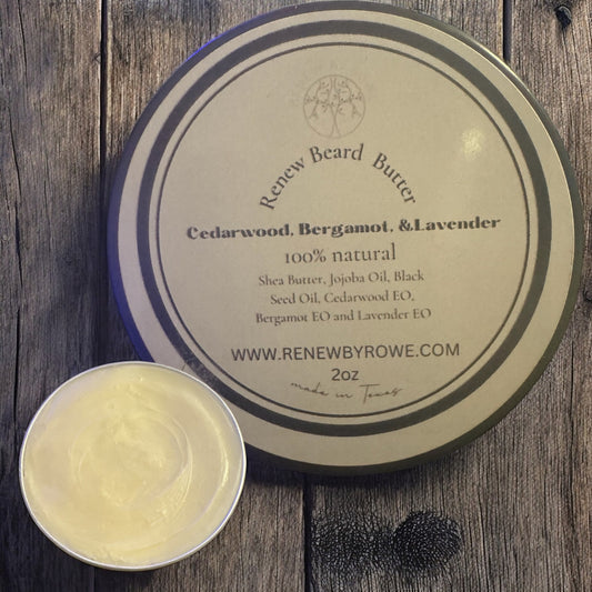 Cedarwood, Bergamot, and Lavender Beard Butter